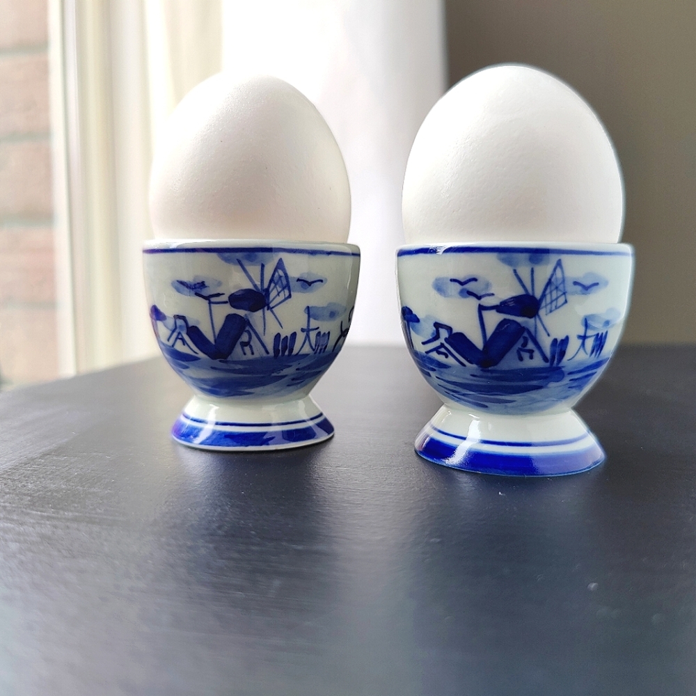 Delft 🇳🇱 | 💙  🤍 Egg Cups | 2
